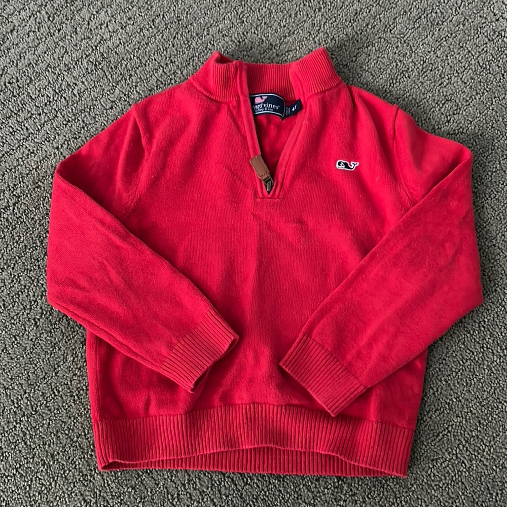 Boys Vineyard Vines Quarter Zip 4T
